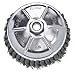 Knot Wire Cup Wire Brush, Threaded Arbor, 6"