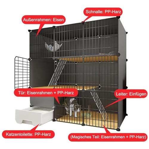 Cage pour chat d'intérieur idéale pour sécuriser l'appartement - 6