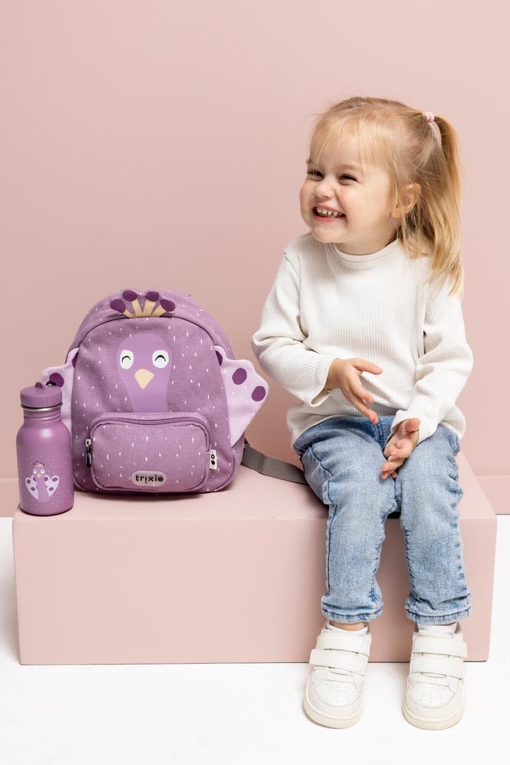 Trixie Mochila escolar pequeña, mochila repelente al agua para niños, pequeña bolsa de gimnasio, primera mochila para niño o niña