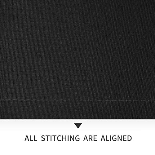 image for DWCN Rectangle Tablecloth - 54 x 80 Inch - Black Washable Polyester Wa