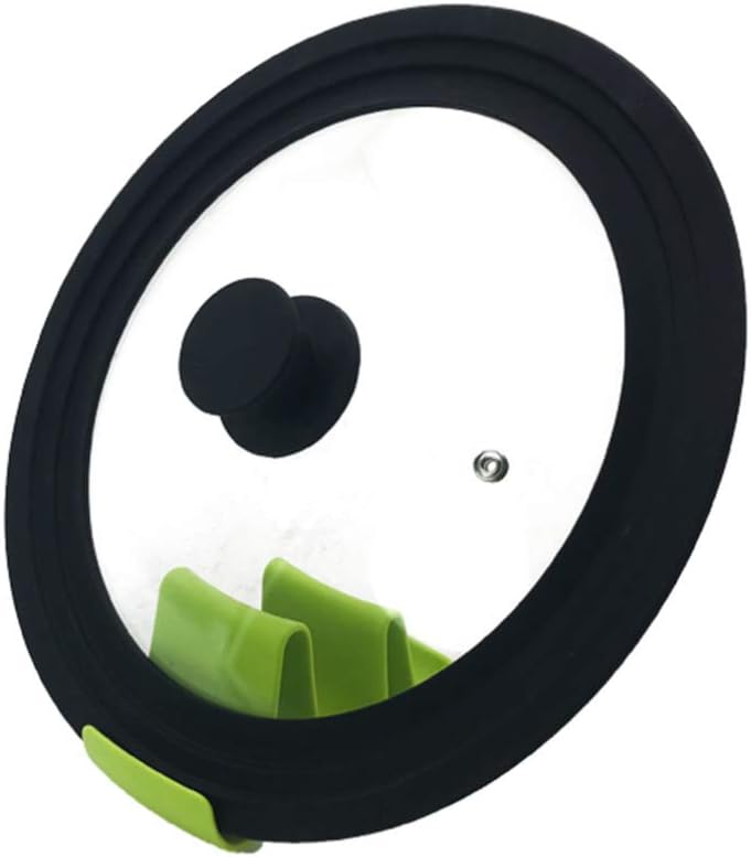 Hemoton Cookware Lid Pot Lid 26/28/30cm Tempered Glass Cover Oil Splashing Prevention Keep Warm Steam Retaining