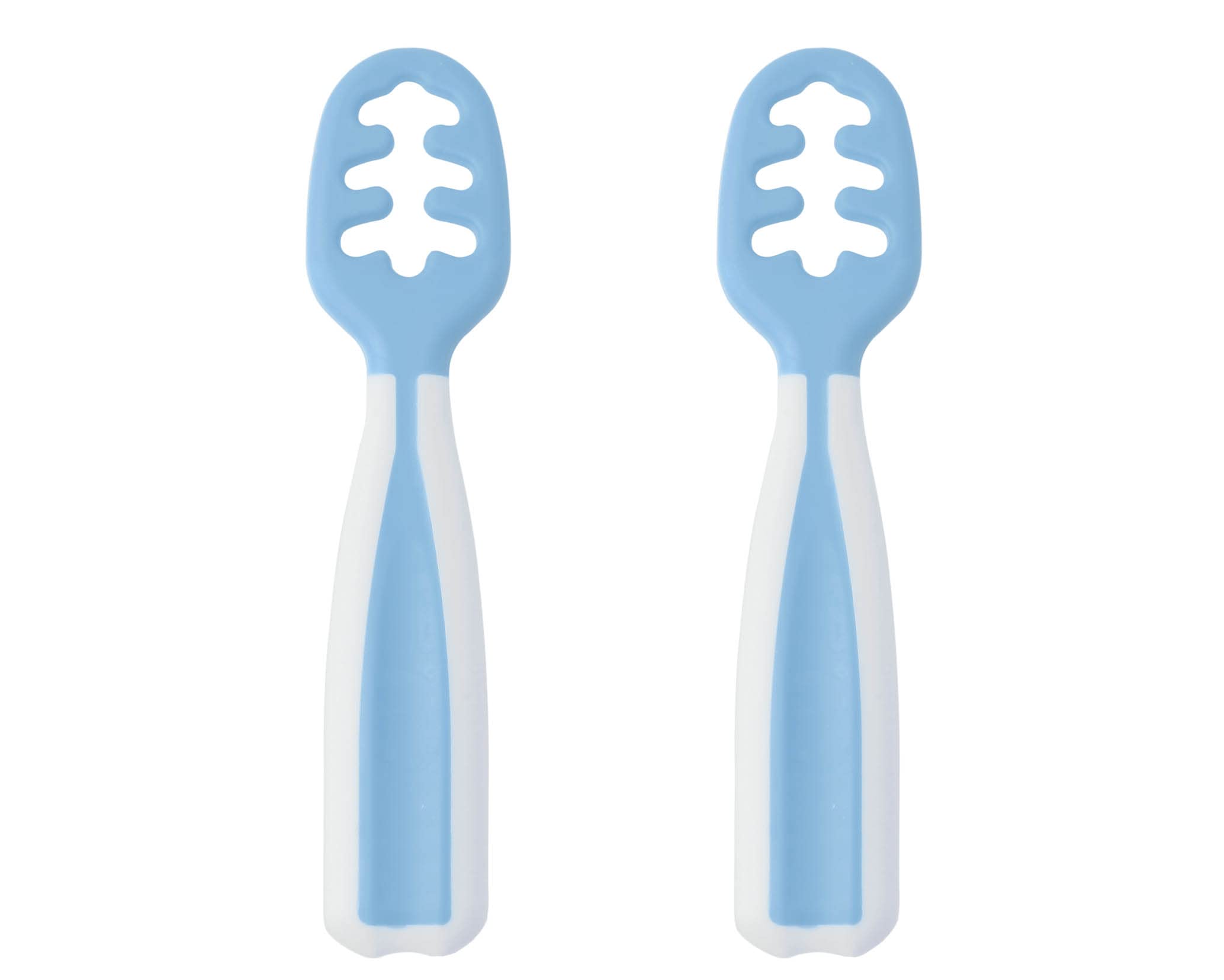 Kiokids Set 2 Precucharas Azul Para Bebés