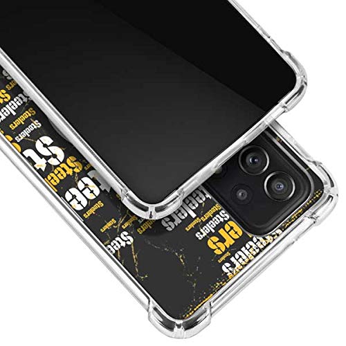 Skinit Clear Phone Case Compatible with Galaxy A52 5G - Officially Licensed NFL Pittsburgh Steelers Black Blast Design