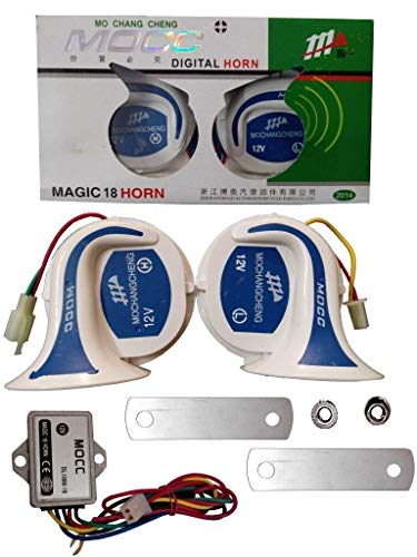 Image of Kozdiko Mocc Bike 18 in 1 Digital Tone Magic Horn Set of 2 for Hero HF Deluxe Eco