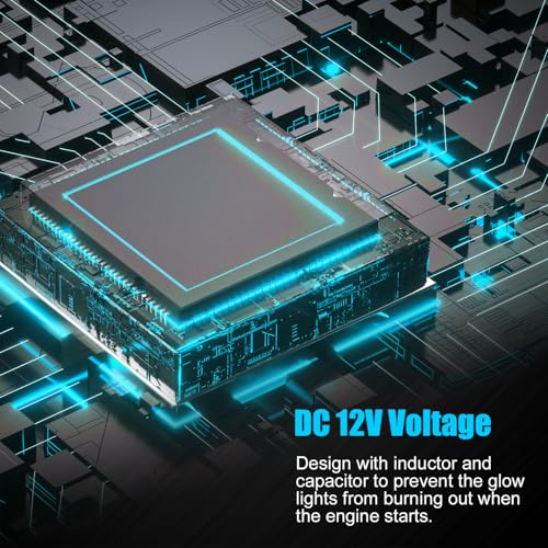 Image of 12 Pod Motorcycle RGB Led Light Kit - Neon Lights Underglow Kit with Brake Light for Harley Honda Kawasaki Suzuki Indian - 12V Waterproof Multi-Color Under Glow Lights with RF Remote