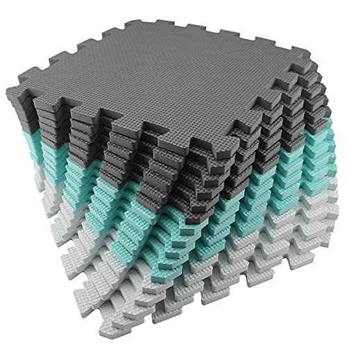 MSHEN Schutzmatten Set Puzzlematte | Kälteschutz,abwaschbar Kinderspielteppich Matte | puzzlematte Baby Trainingsmatte Quadrat Turnmatte Sportmatte AHL16 Cover