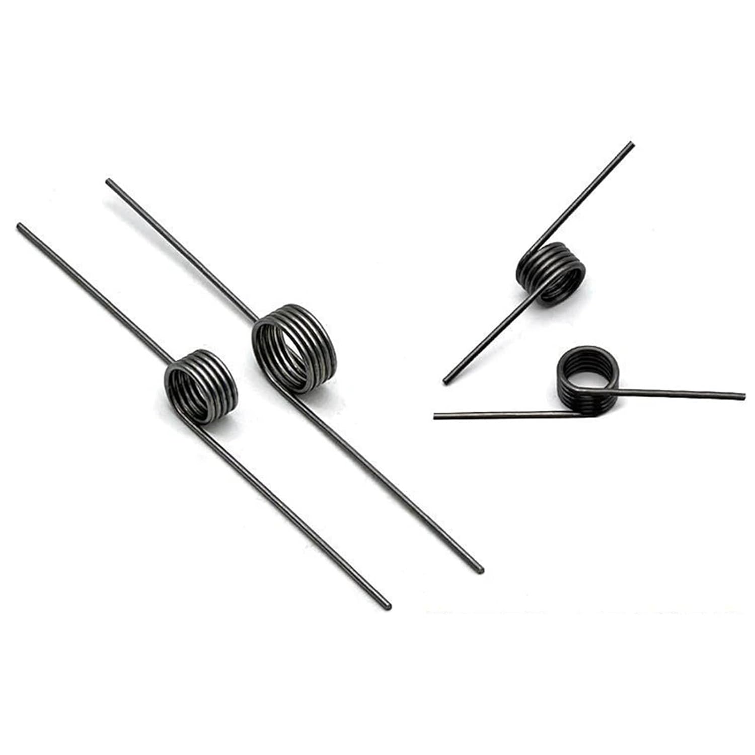 30pcs Torsion Spring V-Shaped Helica Wire Diameter 2.5mm Angle 60/90/120/180 Degrees Turns 3/6/9 Turns(7.5mm(3 laps),16mm,2.5mm(120 Degrees))