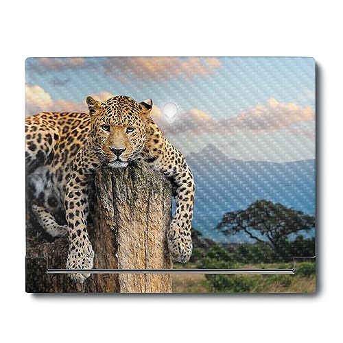 Image of MightySkins Carbon Fiber Skin Compatible With Alienware X16 R1 (2023) Full Wrap Kit - Chill Leopard | Protective, Durable Textured Carbon Fiber Finish | Easy To Apply & Change Styles | Made in the USA
