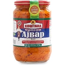 Kostana Homemade Serbian Hot Ajvar 23.6 Oz 670 Gr