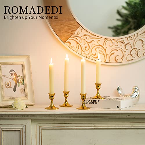 Romadedi Castiçal dourado - para recepção de casamento ou festa de Ação de Graças Natal mesa de jant