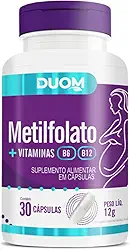 METILFOLATO COM VITAMINAS B6 E B12 COM 30 CÁPSULAS - DUOM
