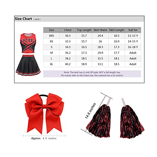 Grajtcin Cheerleader Costume For Women Cheerleading Uniform School Girls Dress Teenager Cheer Outfit Halloween Costume thumb #5