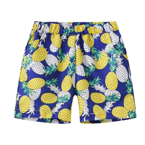 Boys Baggy Shorts Vacation Comfy Cute Printing Beach Pants Casual Sports Shorts Elastic Waist with Pockets