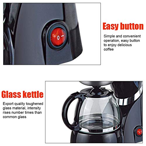 600Ml Drip Coffee Machine Electric Black Hourglass Making Coffee Shop Tea Multifunction 220-240V 550W Americano Coffee Machine #TOP2