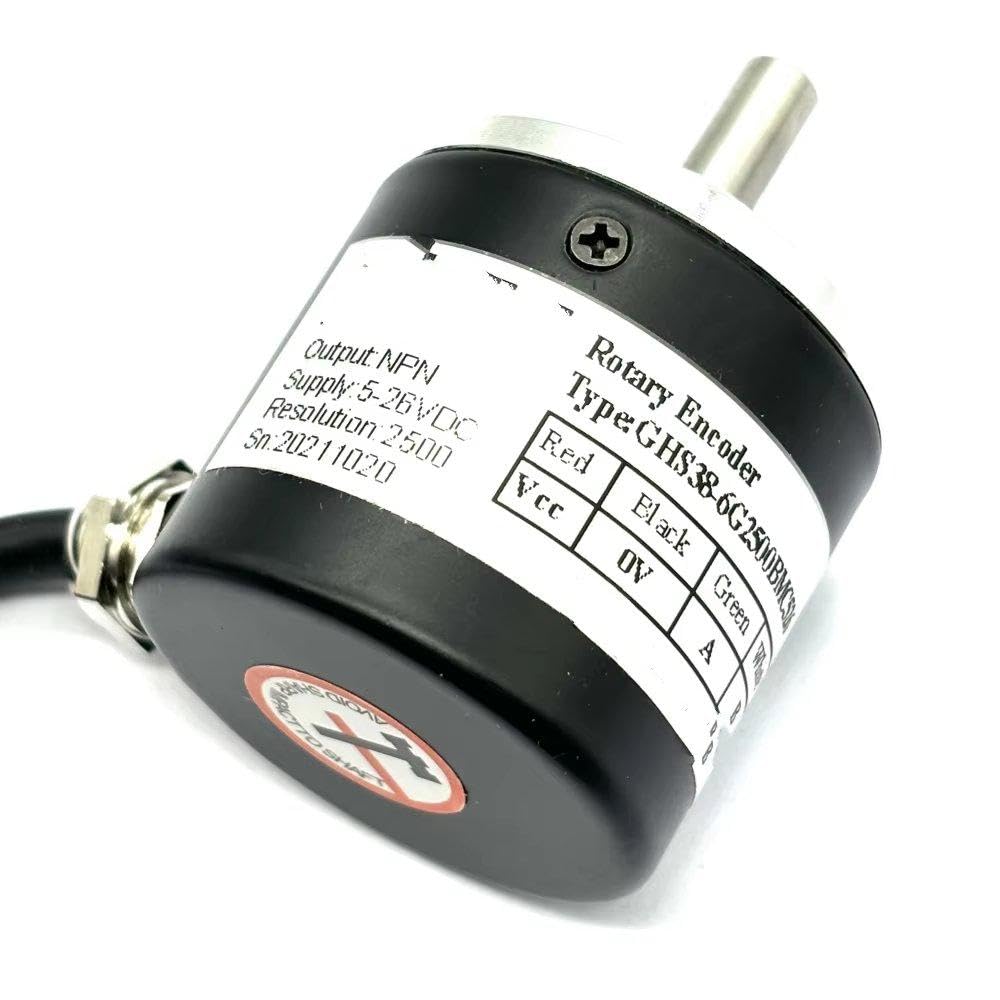 Module encodeur Signal ABZ Sortie NPN 6mm Encodeur À Arbre Plein GHS38 Encodeur Rotatif 100 1000 1024 2000 3600 PPR(3600ppr)