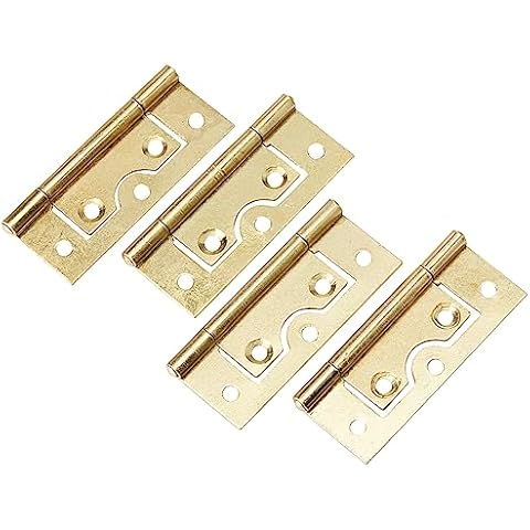Merriway® Brass Plated Non-Mortise Flush Hinges Cover