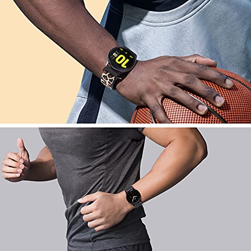 EZCO 3-Pack Watch Band Compatible with Samsung Galaxy Watch 3 41mm / Active 2 40mm 44mm / Active, Nylon Breathable Watch Strap Quick Release Replacement Wristband Accessories for Women Man - Thumbnail 6