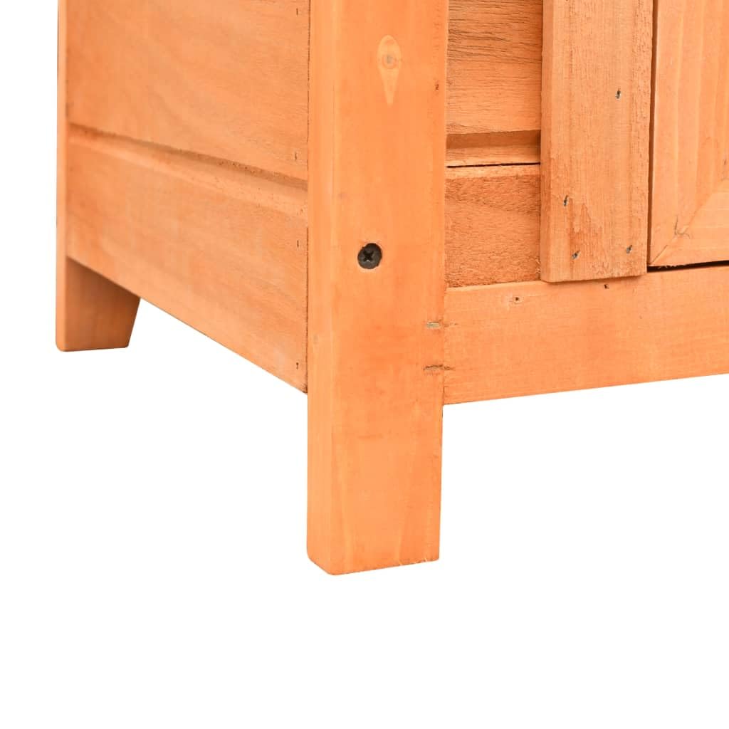 Casetta per gatti in legno di pino massiccio con tetto in poliestere verde resistente alle intemperie, 50 x 46 x 43,5 cm, stabile cuccia in legno con rampa, nascondiglio per gatti all'aperto