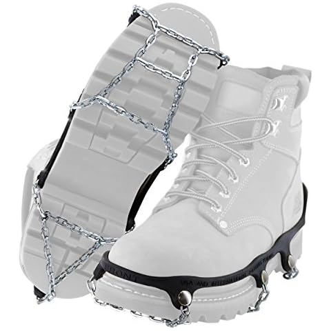 Yaktrax Traction Chains for Walking on Ice and Snow (1 Pair), Black, X-Large Cover