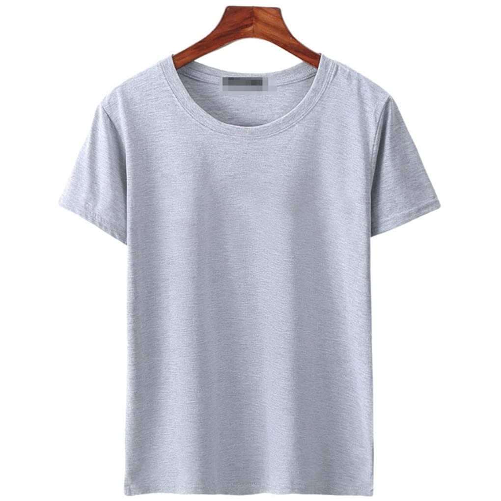 6 unidades/lote de camisetas de algodón para hombre, manga corta, unicolor, para verano, camisetas ajustadas, camisetas con cuello redondo