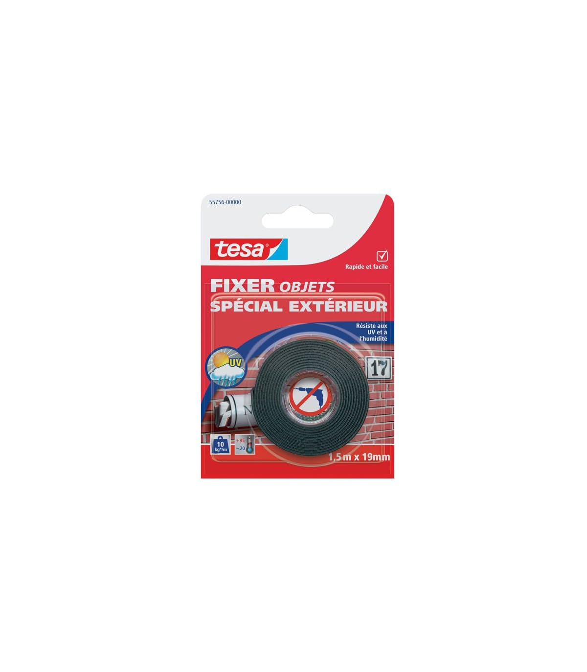 TESA Fixer Objets Double Face extérieur décoration terrasse jardin