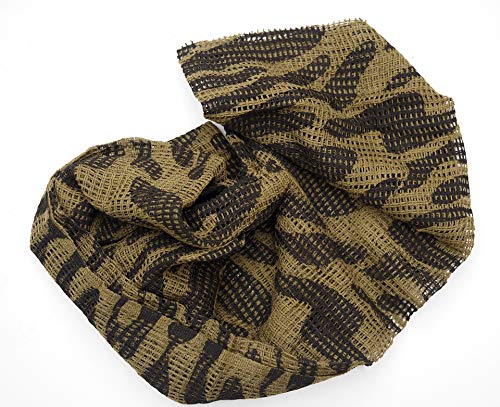 Camouflage Scrim net. Large Size 100cm x 198cm, Army Military Scarf Netting