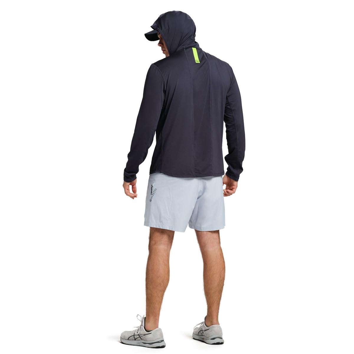 Beretta Keys Flex - Sudadera con capucha transpirable de secado rápido UPF 50+ para hombre, protección solar, casual, para exteriores, activa, manga larga, rendimiento