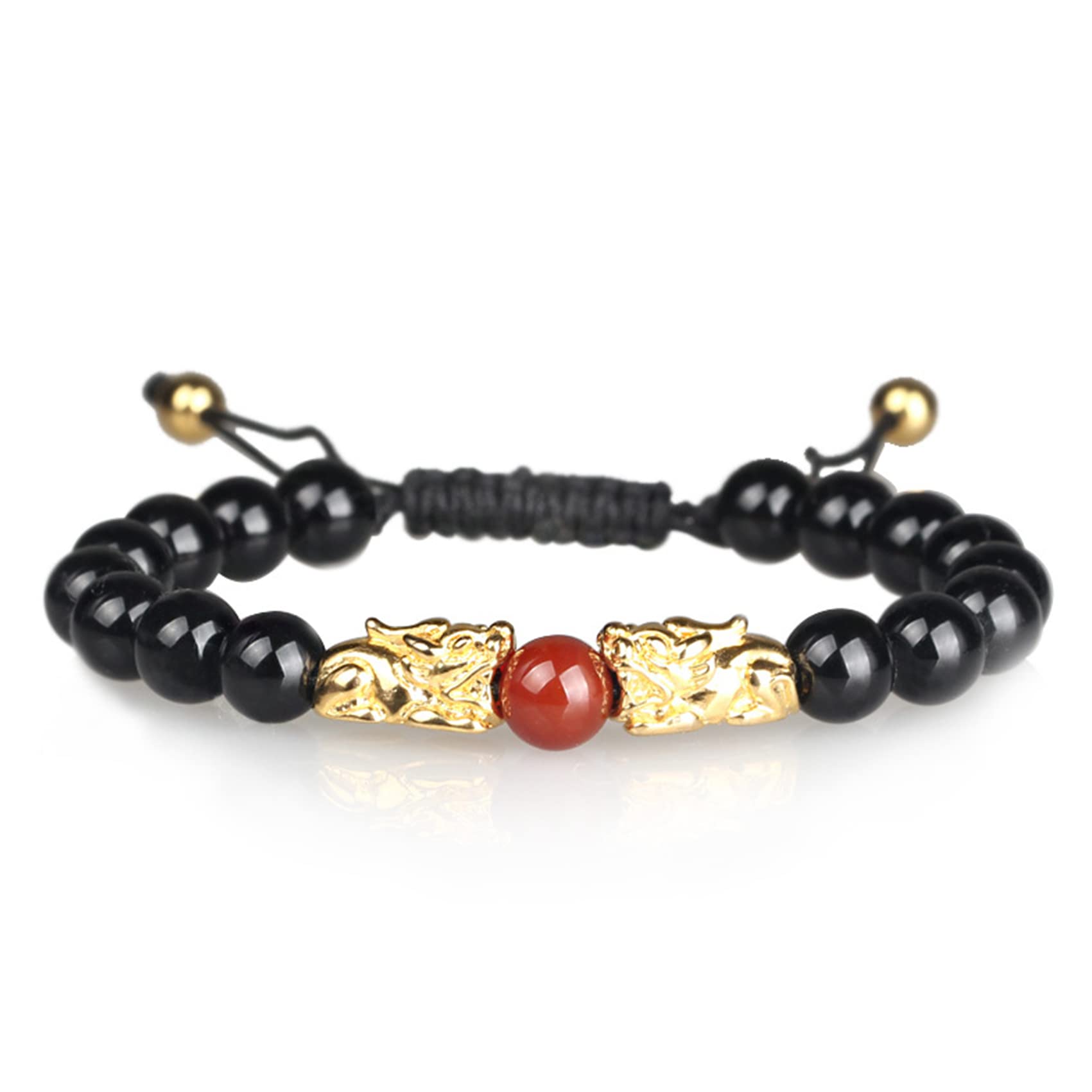 Amuleto Portafortuna Per Ricchezza Bracciale Feng Shui Cinabro - Amuleto Fortuna E Ricchezza