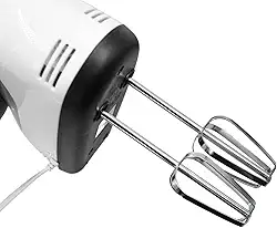 Mini Batedeira Portátil 260W - 7 Velocidades, Batedores Inox para Clara/Massa, Compacta e Segura (110V) - Ideal para Bolos, Suspiros e Mixer em Tigelas