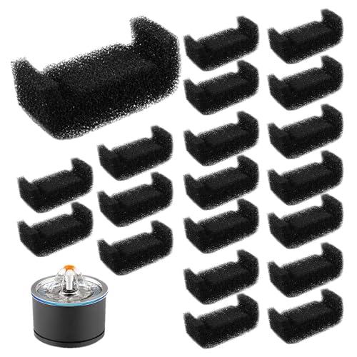 猫の噴水スポンジフィルター置換フィルターを飲むためのフォームで作られたフィルター|猫の噴水ポンプ用のソフトプレフィルター|衛生フィルター - ペットウォーターディスペンサーアクセサリー