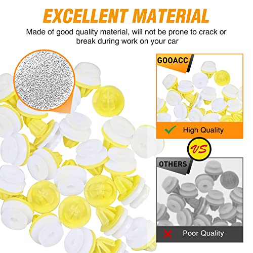 image for GOOACC 50pcs Lower Door Sill Moulding Clip for Land Rover Freelander L
