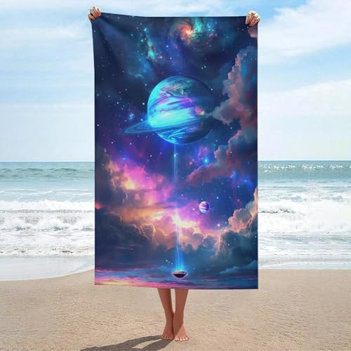 Serviette de plage pour voyage et natation Galactic Dreamscape - 2