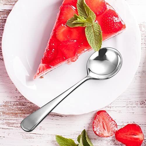 4 Piece Soup Spoons Chinese Spoons Dessert Spoons Dinner Spoons Teaspoons Table Spoons Serving Spoons Soup Spoons Set of 4 Stainless Steel Teaspoons Stainless Steel Dinner Spoons Mini Coffee Spoons