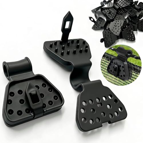 60 Pack Shade Cloth Clips 2026 New Sunscreen Net Clips Shade Cloth Heavy Duty Lock Grip for Anti Bird Netting Gardening Shade Cloth Windproof Awning Clamp
