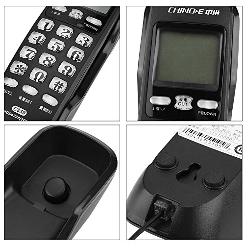 Teléfono de Línea Fijo con Cable Negro y Blanco miniatura 7