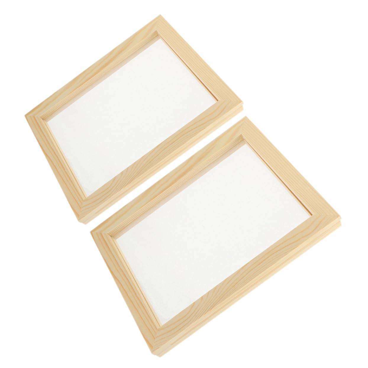Gogogmee 2pcs DIY Paper Making Frame Kit Mesh Paper Screen for Homemade Craft for Boys and Girls Art