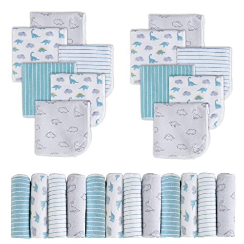 Image of Baby Washcloths, Super Soft Absorbent Baby Bath Wash Cloths for Face & Body, Gentle on Sensitive Skin, 24 Pack
