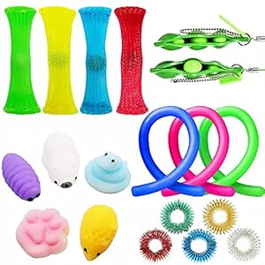 20 Stks Sensorische Fidget Speelgoed, Decompressie Speelgoed Set Stress Relief Sensorische Therapie Speelgoed voor ADHD…