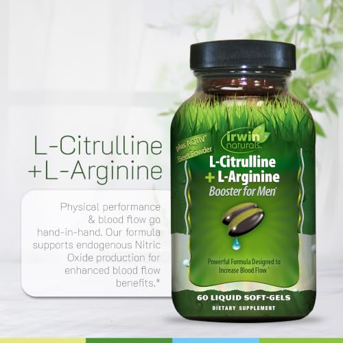Irwin Naturals L-Citrulline + L-Arginine Soft-Gels