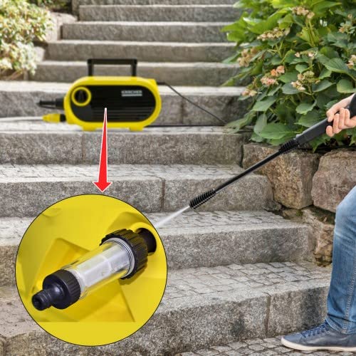 Filtro para Lavadoras a Presión,Filtro de Agua para Hidrolimpiadoras Alta Presión de Reemplazo,Filtro de Limpiador de Alta Presión,con Conexión de 3/4,Filtro para Limpieza a Alta Presión