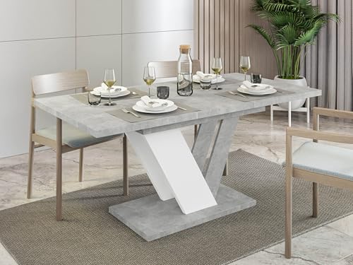 Table de salle à manger extensible rectangulaire 120 160 cm noire - 6