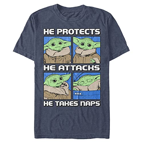 Star Wars Protect Attack Nap T-Shirt Homme idée cadeau originale pour anniversaire et Noël