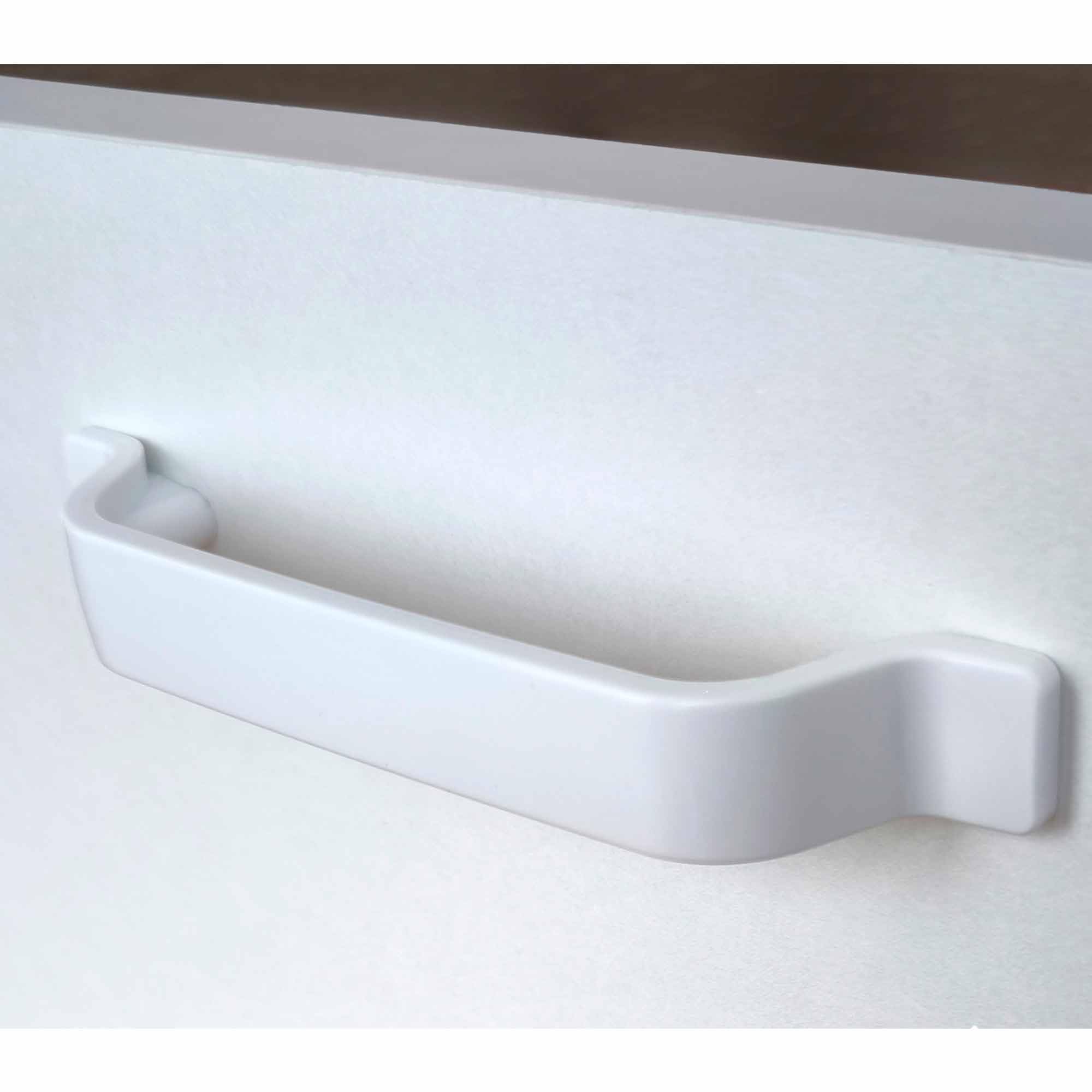 briebe Mesa Escritorio Ordenador Pequeña 75x90x50cm (Alto x Ancho x Profundo), 1 Cajón Almacenamiento, Oficina, Habitación Juvenil, Desk, Tocador, Prakt Blanco