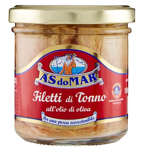 AS do MAR Thunfischfilets in Olivenöl - Premium-Thunfisch für Protein-Jäger, leichte Filets, exklusive Meerestaprfülle +