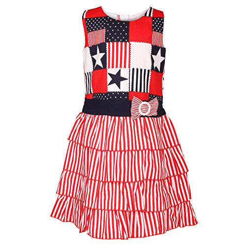 Arshia Fashions Girls Frock Red