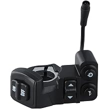 6 Pin Scooter Control Button for Kukirin G2 Pro/G2 Pro DB/G2 Max, Electric Scooter Handlebar Switch with for HORN and Turn Signal Functions, Wear-Resistant Plastic Replacement Part, Black