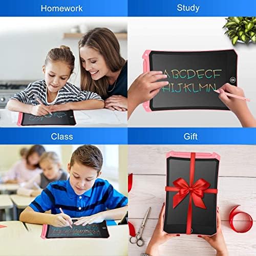cimetech 2 Pack LCD Writing Tablet for Kids Toys, Colorful Screen Doodle Board Electronic Digital Handwriting Drawing Pad, Educational Learning Gift for 3-12 Years Old Boys Girls, 8.5Inch (Blue&Pink) 6 517Aw8jcpzL. AC