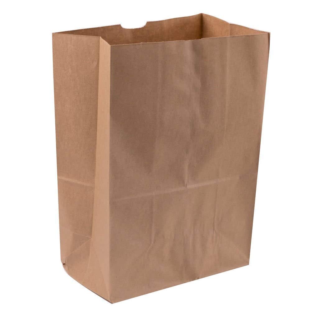 Royal 7 Heavy Duty 12 x 7 x 17 Kraft Brown Paper Barrel Sack Bag 57 Lbs Basis Weight (200)