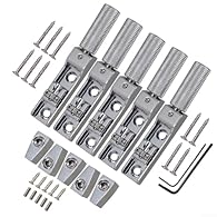 [MULTI-STRING COMPATIBILITY] This bridge accommodates 4, 5, and 6 string bass guitars, making it perfect for various players seeking a headless configuration. [ MATERIAL CONSTRUCTION] Made from a blend of zinc alloy, iron, and brass for exceptional d...