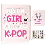 Kpop Photocard Binder, Idol Trading Card Album with 30 Pages, Holds 240 Collectible Cards, 4-Pocket Card Book for K-Pop & Pop Idol Fans